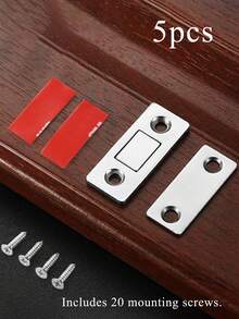 超薄自粘磁性柜锁 - 免钻孔磁性门闩，防盗锁，适用于衣柜、壁橱、冰箱、橱柜 - 强力磁条（安装简便）密封胶磁性柜门抽屉锁，适用于厨房橱柜和衣柜的闭合 - 彩色 - 查看 11