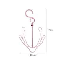 2pcs Balcony Shoe Rack, Outdoor Windproof Household Use. Suitable For Light Shoes, Cautious Use For Heavy Shoes Like Sneakers. Multi-Function Window Hanging Shoe Rack, Suitable For Small Shoes. - Multicolor - View 5