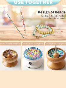 The Third Generation Features Two Large Eye Needles, Clay Bead Needles, And Stainless Steel Needles For Making Bracelets, Necklaces, And Jewelry - Multicolor - View 4