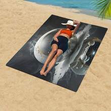 1条宇宙镜面风景沙滩巾，沙滩摄影必备披肩 - vg-465 - 查看 4