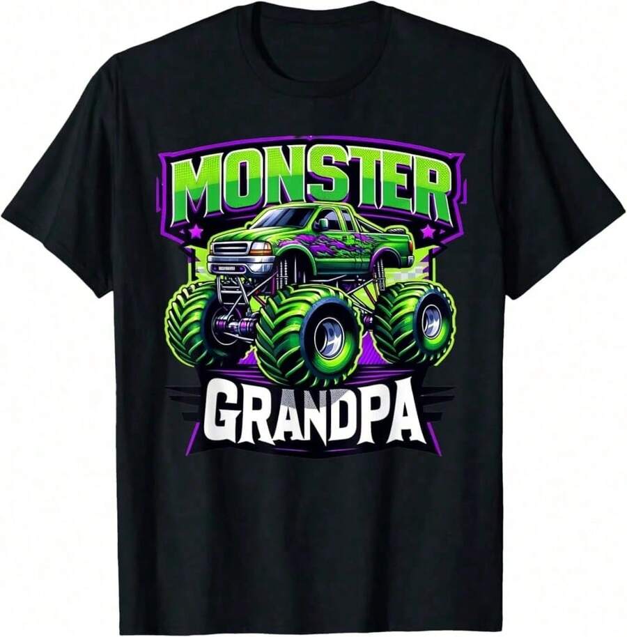 Monster Truck Auntie Monster Truck Are My Jam Truck Lover Men's Summer Casual T-Shirt, Comfortable - Breathable, Soft, Slightly Stretching, Street Hip Hop Style T-Shirt 100% Cotton All-Season Wear Individuality Unisex Top 220g Exclusive T-Shirts For Premium Fans Unisex Casual Short-Sleeved Tees A Must-Have For Fans Suitable For Festivals, Parties, Homewear, Daily Commutes, Back-To-School Outfits And Concert Looks Printed And Shipped In The USA 100% Cotton T-Shirts Opaque, Versatile Basic Tees - Đen 16 - Xem 1