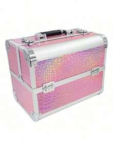 COSMETIQUERA LITMUS MALETIN MAQUILLAJE CON CERRADURA - Rosa - Ver 7