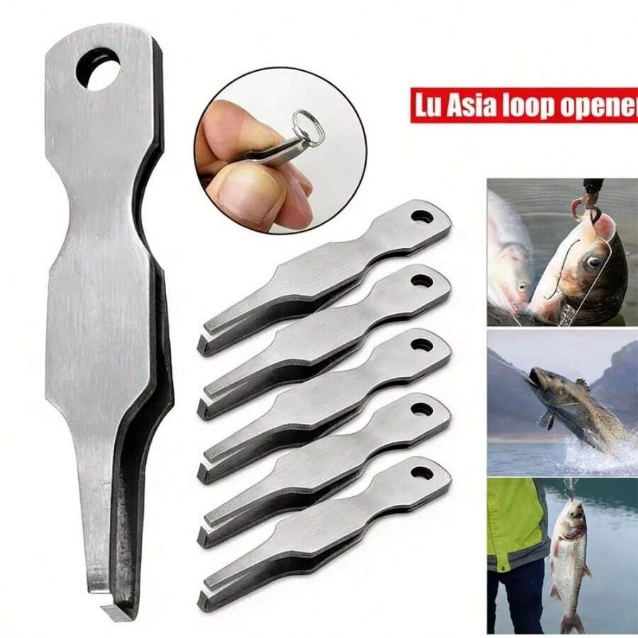 Ring Opening Mini Pliers Quick Split Rings Opener Tool Fishing Line Tweezers Fake Bait Opener Outdoor Fishing Tools - Multicolor - View 1