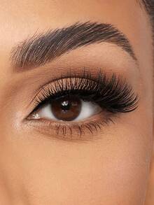 10 Cặp mi giả nguyên dải, kiểu Châu Âu và Mỹ, mềm mại, dày dặn, trông tự nhiên, đầu mi thon gọn, chân mi đen siêu mảnh, nhẹ, mềm, có thể tái sử dụng, vật dụng trang điểm thiết yếu hàng ngày, dễ mang theo. - màu đen - Xem 7