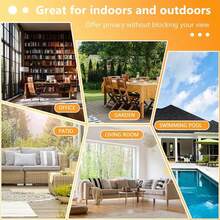 Pantalla de privacidad exterior de metal - Patrón de hojas - Ver 4