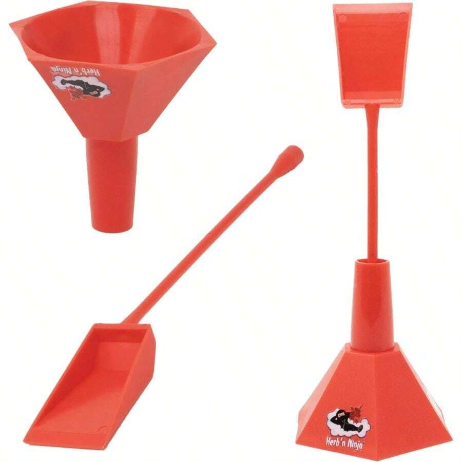 Cone Loader 1, King Size, And Large Cones Easy Pre Roll Packing Toth Funnel And Shovel Fast, Clea And Efficient Cone Filling Accessory (Red) - Red - 查看 1
