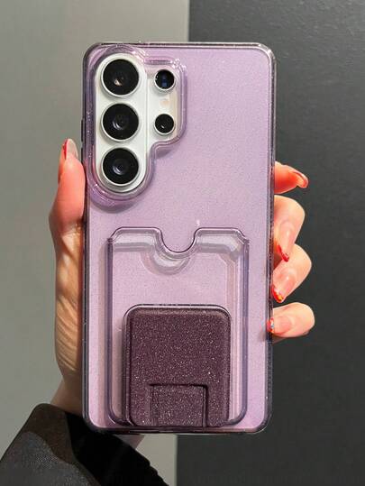 Étui portefeuille de luxe avec fente pour carte, étui transparent pailleté, compatible avec Samsung Galaxy S26 Ultra, S25 Ultra, S24 Ultra, S23 Ultra, coque de protection antichoc