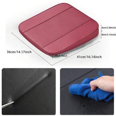 Đệm ghế nâng cho xe hơi bằng da Napa [Đệm ghế xe hơi dày] Được thiết kế đặc biệt để tăng cường sự thoải mái và tầm nhìn cho nữ tài xế có vóc dáng nhỏ nhắn, thiết kế nghiêng giúp dễ dàng vệ sinh, chất liệu da Napa mềm mại giúp giảm mệt mỏi, phụ kiện nội thất xe hơi đa năng.