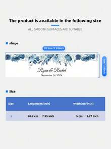 1-60PCS Personalized Water Bottle Label Stickers, Customized Water Bottle Outer Packaging Labels, Customized Name Text - Leaf And Flower Design, Suitable For Birthdays, Family Gatherings, Holiday Parties, Wedding Packaging - Multicolor - View 8