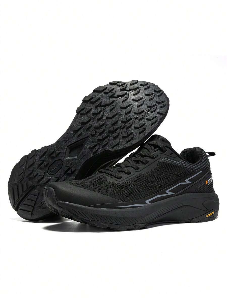 baasploa Zapatos de senderismo para hombres, zapatos deportivos exteriores transpirables, zapatos deportivos casuales ligeros y cómodos, antideslizantes y duraderos
