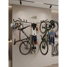 Black Bike Hanger, Wall Mount Bike Rack, Holds Up To 55  Lbs, Adjustable Hanging Shelf - Black 2pcs - View 3