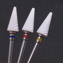 Easy Nail 1/3Pcs Cone Ceramic Nail Drill Bit – Multi-Purpose Nail Bit For Removing Gel Polish, Cuticle Care & Nail Surface Smoothing - Multicolor - View 2