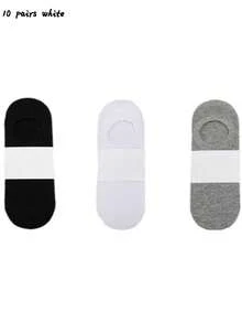 5双女士隐形袜，平底袜，浅口袜，船袜 - 杏色 - 查看 9