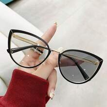 Ultra-Light TR90 Round Glasses, Unisex - Black - View 6