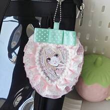 Giá đựng thẻ/ảnh hình cánh thiên thần dâu tây thủ công - Tự làm giá đựng thẻ/ảnh nhỏ bằng ren dâu tây - Thích hợp để trang trí bàn làm việc trong phòng ngủ, đựng đồ, treo ảnh trong ba lô. - Hình chữ nhật - Xem 12