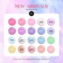 Beetles Spring Gel Polish Set - Fingertip Palette, 32 Colors Valentines Polish Set With Base Top Coat - 24Pcs 20 Colors Dreamland Unicorn - View 3