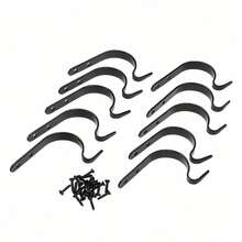 4/8pcs Iron Wall Hooks, Suitable For Hanging Plants, Baskets, Wind Chimes, Gardening Baskets, Lanterns And Clothes, Suitable For Country Style Decor. Multi-Functional Hooks Can Be Used To Hang Plants, Lanterns, Bird Feeders, Wind Chimes And Other Home Decor, Gardening Items, Easter Decorations, Etc. - Hook Up - View 12