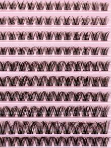 120pcs DIY Eyelash Extension Clusters, False Eyelashes, Soft & Natural Lashes, Cartoon Effect Long Lashes, Suitable For Beginners Home Use. - C - View 3