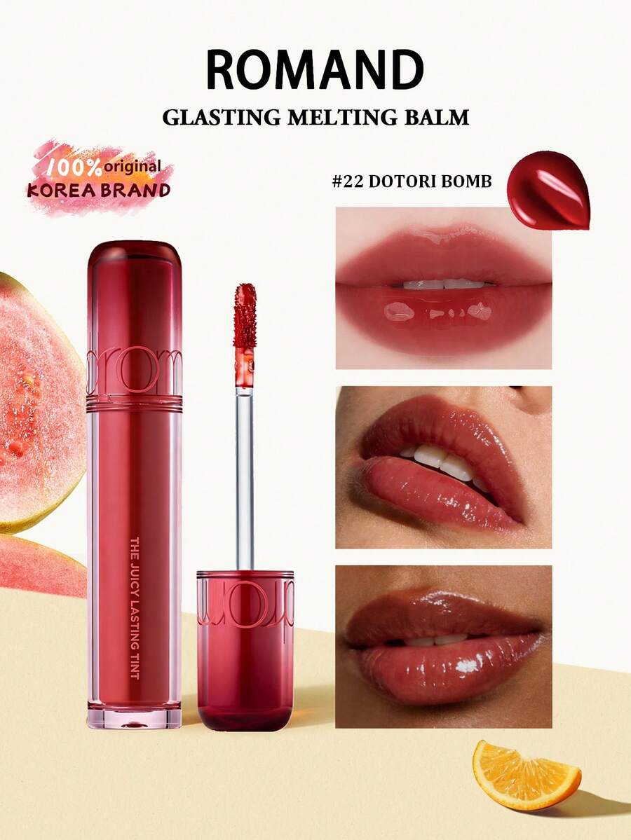 Rom&nd 2.0 Fruit Juice Lip Gloss, 37 Totoro Collaboration Edition, Suitable For Daily Makeup, Can Be Given As Gift To Girlfriend