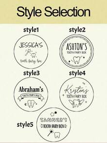 Personalized Tooth Fairy Box - Keepsake Tooth Collector Box With Name/Date - Baptism, Birthday And Party Gift Tooth Holder (Customizable Name Label And Angel Design), Functional, Decorative, Lettered, Fashionable, Modern, Colorful, Cute, Casual, Customized, Personalized, Unique, Son, Daughter, Back To School - Multicolor - View 7