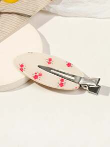 1 pieza Clip retro de cereza dulce sin costuras, Nuevo clip para el cabello con flequillo lateral 2026, Accesorio para el cabello, Pinzas para el cabello, Pasador para el cabello, Barrettes para el cabello, Horquilla - Multicolor - Ver 5