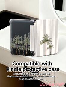 这款防震植物元素基础款平板电脑保护套，条纹椰树图案，适用于 iPad Air 11 英寸 M3 2025/M2 2024、Air 第五代 2022、Air8 2026（11/13 英寸）、(A16) 11 英寸第十一代 2025，也适用于三星 Galaxy Tab 和 Kindle Paperwhite 第十二代 2024。透明背板搭配时尚图案，支持自动休眠/唤醒功能，内置气垫保护，是办公礼品的理想之选。 - 彩色 - 查看 9