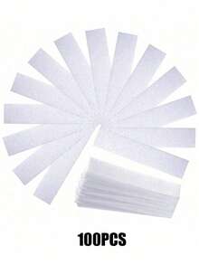 200/100片装面部脱毛蜡纸，适用于女性面部脱毛，家用脱毛套装，芦荟香味，温和快速去除眉毛、唇部、身体、腿部和比基尼线毛发。无需蜡，1片装 - 純色 - 查看 11