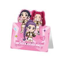 10张K-Pop女巫猎人小队折叠贺卡，Y2K可爱动漫女孩留言卡，唯美流行文化偶像周边，朋友礼物，生日祝福，文具，演唱会纪念品，节日庆祝派对邀请函 - 多色 - 查看 5