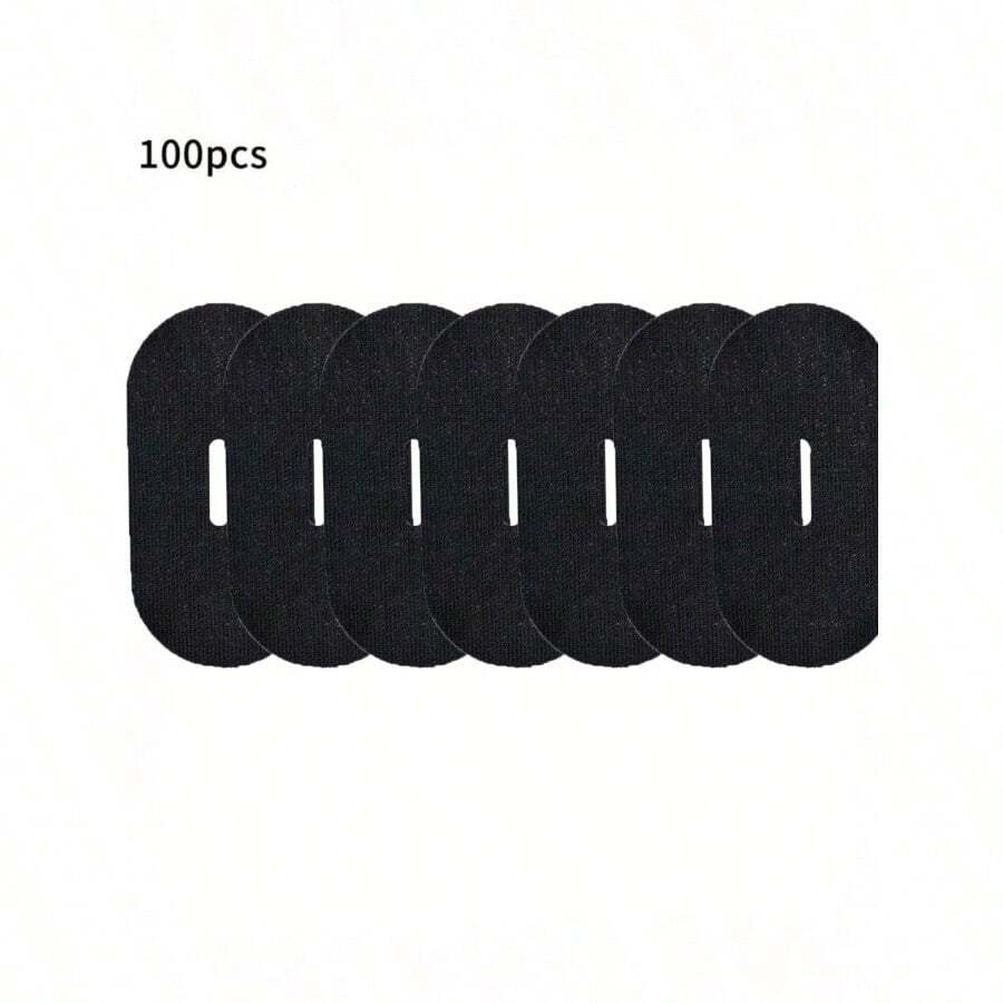 100pcs Anti-Snoring & Teeth Grinding Strips - No Residue Removal, Strong Fixation - Suitable For Snoring, Sleep Apnea, Sensitive Teeth, Breathable Night Patches (Black) - Fit For S Size - 100PCS - View 1