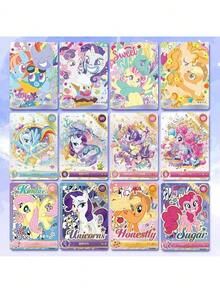 Hasbro Set de tarjetas coleccionables de la Princesa Luna de My Little Pony, adecuado para decoración interior y exhibición en el escritorio, con patrones de tarjetas aleatorios - Multicolor - Ver 11