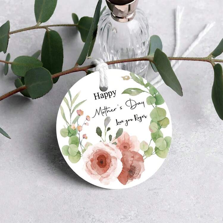 Personalized Mother's Day Gift Tags, Customized Labels, Suitable For Mom/Grandma Gift Bags, Party Favors And Bouquet Decorations - Round Tag - View 5
