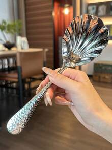 1/2/4件套不锈钢长柄餐勺，适用于餐厅、酒店、婚礼、礼品等场合 - 銀色 - 查看 5