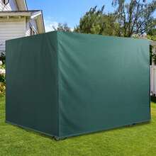 Waterproof Protective Cover With UV Protection, 215x155x150cm, For Furniture And Garden - Dark Green - View 2