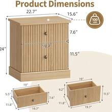 Nightstands - Maple - View 2