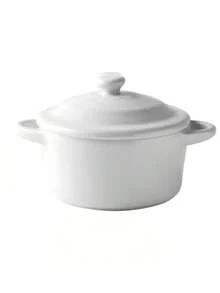 Fuente de cazuela de cerámica - Juego de cazuela de cocina con asas y tapa - Plato para hornear pequeño - Apto para horno, microondas y lavavajillas - Multicolor - Ver 17