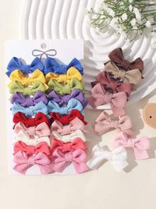 20pcs Plain Ribbed Knit Fabric, For Daily Use - Mixed color - View 1