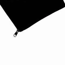 10pcs Zipper Pouches, Multifunctional Blank DIY Craft Bags, Pencil Case, Document Holder For Home, School, Travel - Black - View 3