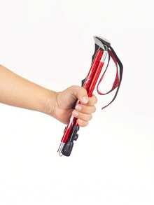 7075铝合金折叠登山杖，高度可调节，轻便防滑，适合徒步和越野跑，男女通用 - 彩色 - 查看 9