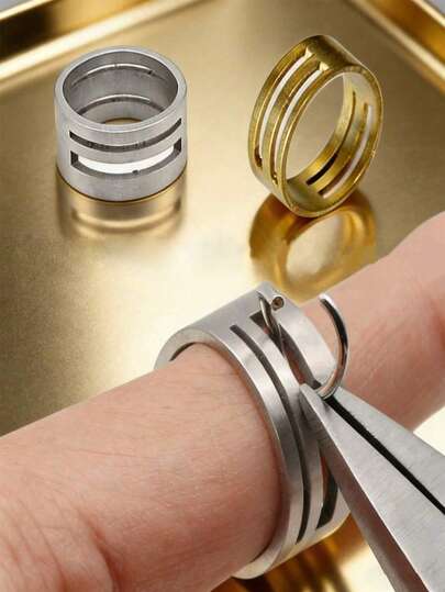 1pc Open Jump Rings, Convenient Split Rings Suitable For Jewelry Making, Bracelets, Necklaces