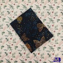 1 pieza Funda de libro de tela con mariposas negras y de colores en tamaño A5/A6, funda de libreta de lino hecha a mano, protector de planificador, para embellecer y proteger libretas y libros - Una pieza - Ver 13