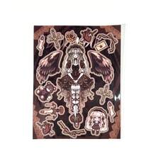 1个原装黑暗天使娃娃贴纸 - 精致贴纸玩具 - 3D贴纸 - 毛绒玩具 - 软萌玩具 - 解压玩具 - 史迪奇玩具 - 旅行玩具 - 课堂解压玩具 - 迷你洗澡玩具 - 圣诞文具减压球，生日礼物，完美礼物，礼品，玩具，游戏，复活节礼物，圣诞节礼物，万圣节礼物，平安夜礼物 - 彩色 - 查看 12