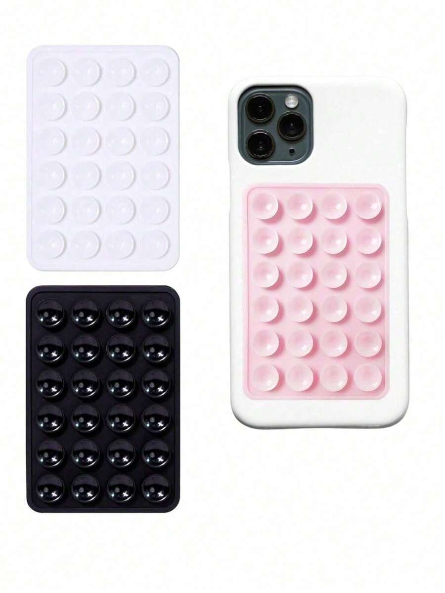 1 Giá đỡ điện thoại bằng silicon có giác hút, kẹp điện thoại hút chân không, Octobuddy, giá đỡ điện thoại dính, giá đỡ điện thoại dán cho điện thoại di động - A - Xem 1