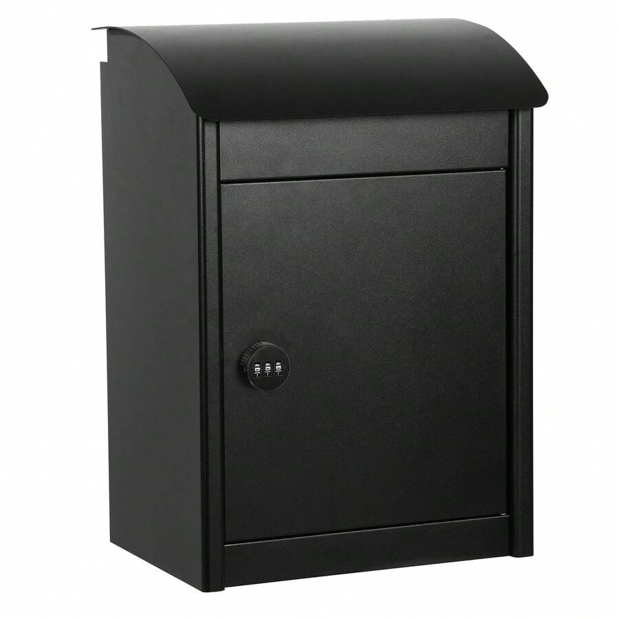 Extra Large Mailbox For Parcel, Wall Mounted Lockable Delivery Box, Parcel Drop Box With Anti-Theft Baffle - A - View 1