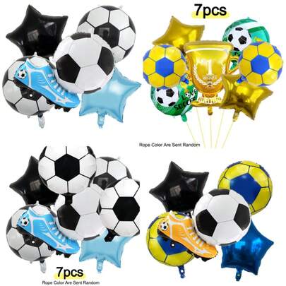 32-Inch Green And Gold Foil Football Theme Balloon Set, With Football Pattern, Suitable For Football Celebrations, Halloween, Christmas, Graduation Ceremonies And 1st Birthday Party Decorations