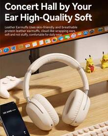 Tai nghe chụp tai RB-300HB: Thời lượng pin dài, chất lượng âm thanh cao, thoải mái khi đeo trong thời gian dài, Bluetooth 5.4, tương thích với các thiết bị Apple và Android. - Xem 5