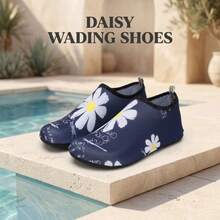 Nuevos zapatos de agua de margaritas azul marino para verano, zapatos transpirables de secado rápido, adecuados para el hogar, yoga, fitness, playa - Azul oscuro - Ver 9