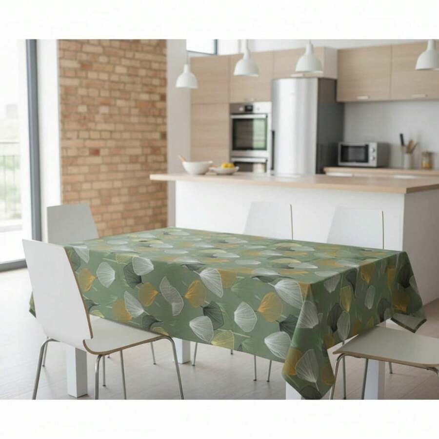 Kiva Stain-Resistant And Waterproof Oilcloth Tablecloth, Sizes From 100x140 To 300x140 Cm And Round 140 Cm - Easy-Clean Oilcloth Tablecloth For Rectangular And Round Tables - Available In 11 Designs - 選項7 - 查看 1