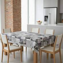 Kiva Stain-Resistant And Waterproof Oilcloth Tablecloth, Sizes From 100x140 To 300x140 Cm And Round 140 Cm - Easy-Clean Oilcloth Tablecloth For Rectangular And Round Tables - Available In 10 Designs - 選項 10 - 查看 1