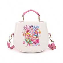 K-POP Devil And Plave Cartoon Print Handbag, Cute Pink Crossbody Bag, Aesthetic Style Fandom Shoulder Bag - Multicolor - View 13