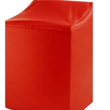 Washing Machine Cover With Silver Zipper Panel, Waterproof And Plush, For Indoor And Outdoor Use, Premium Quality, Durable Up To 6 Years, Compatible With All Brands. - 紅色 - 查看 2